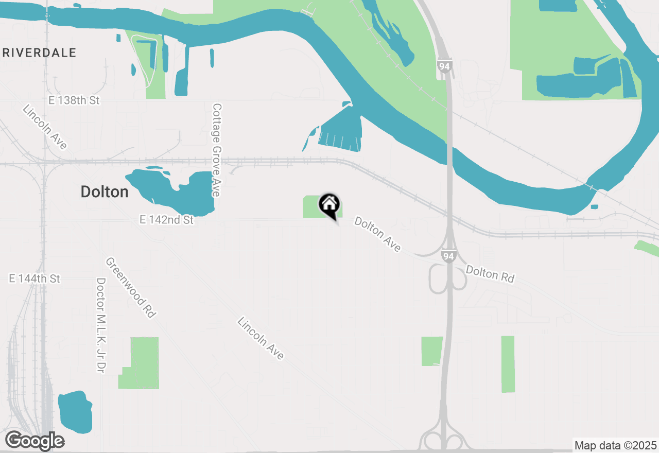 Map of (Address confidential), Dolton, Illinois 60419