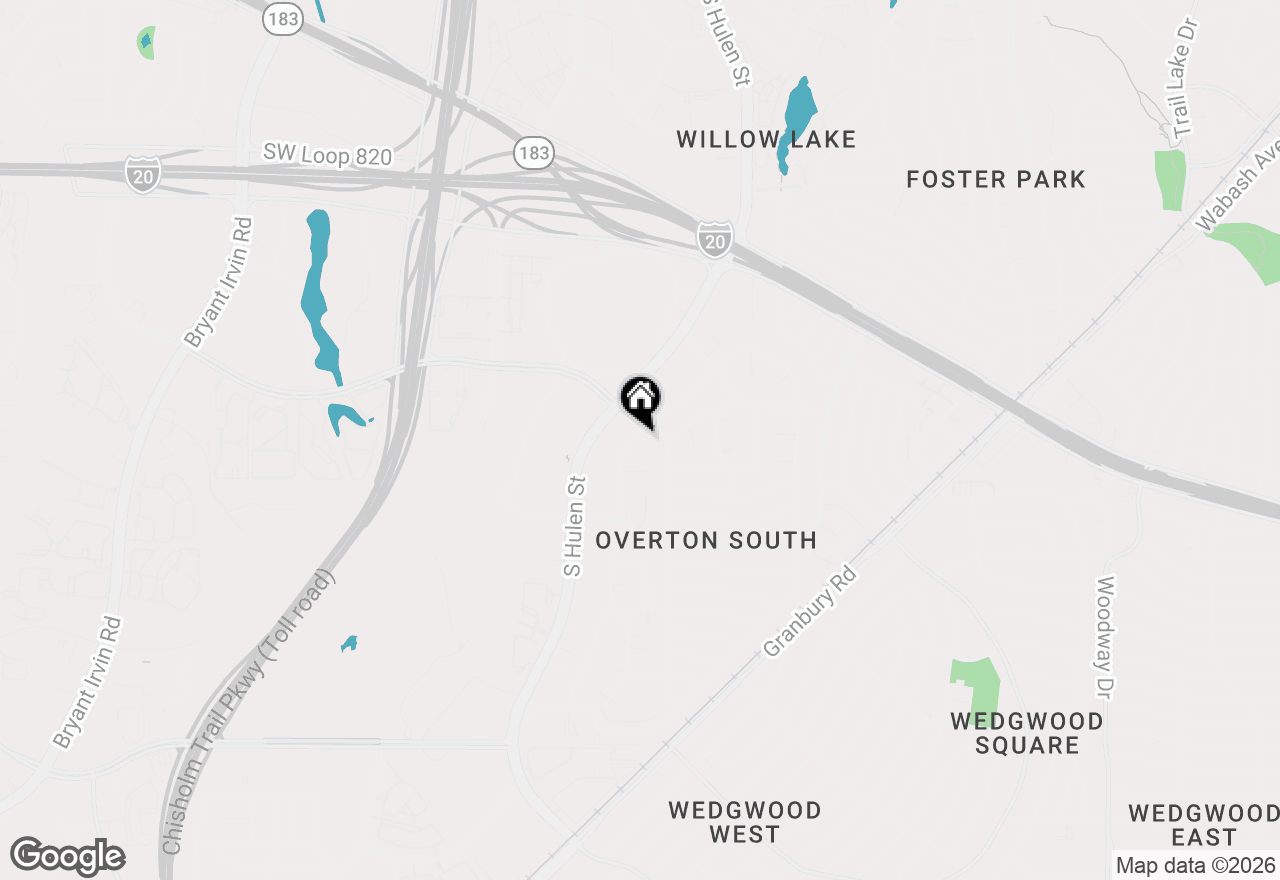 Map of 5113 Ledgestone Drive, Fort Worth, TX 76132