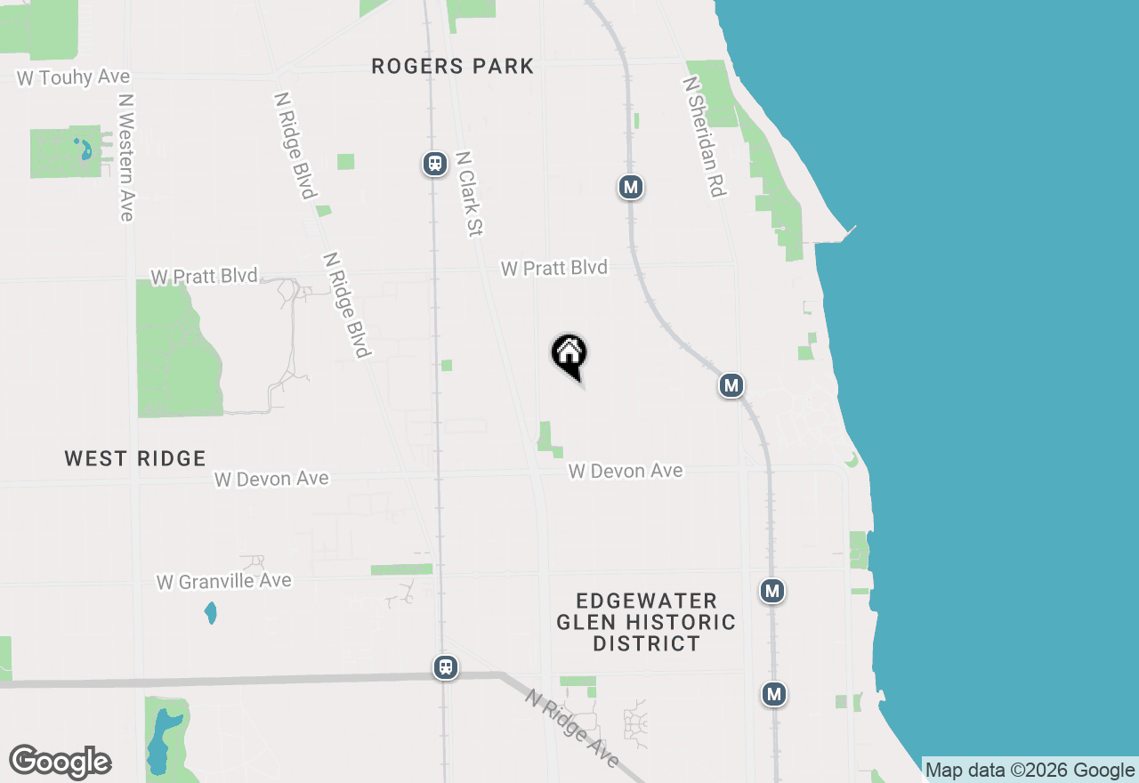 Map of 6535 N Bosworth Avenue, Chicago, IL 60626