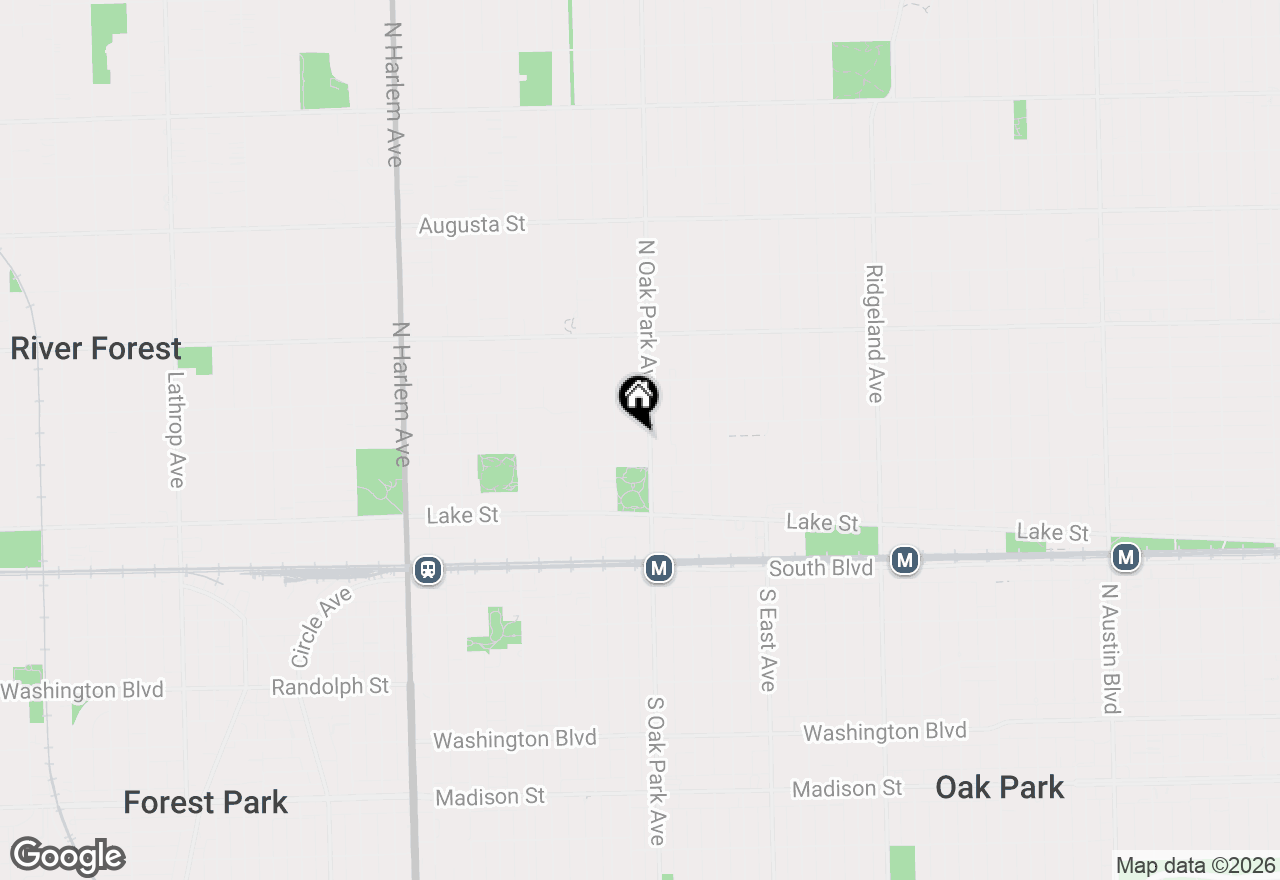 Map of 221 N Oak Park Avenue #2E, Oak Park, IL 60302