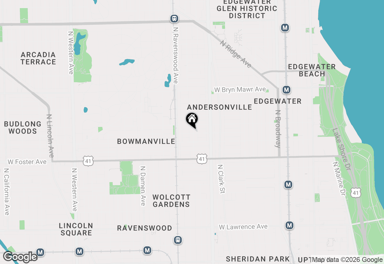 Map of 1700 W Summerdale Avenue #2, Chicago, IL 60640