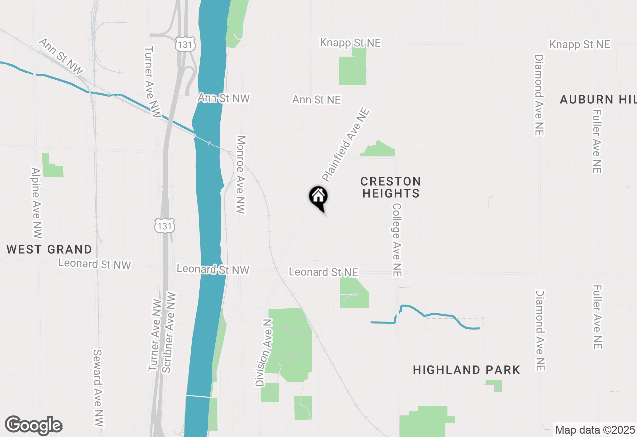 Map of 224 Spencer Street Ne, Grand Rapids, MI 49505