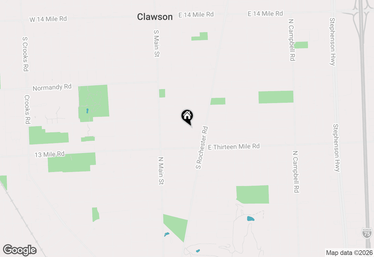 Map of 315 Midland Boulevard, Royal Oak, MI 48073