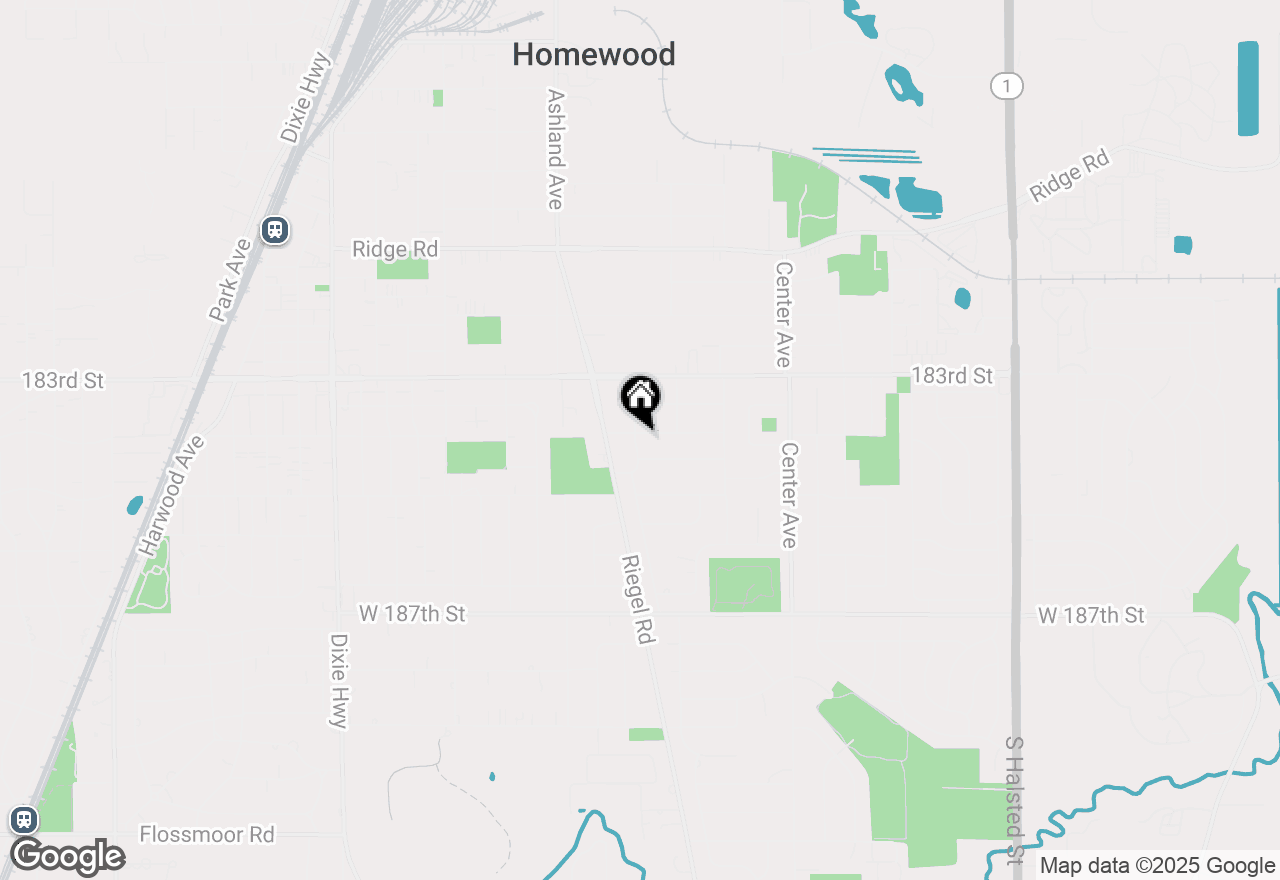 Map of 18405 Poplar Avenue, Homewood, IL 60430