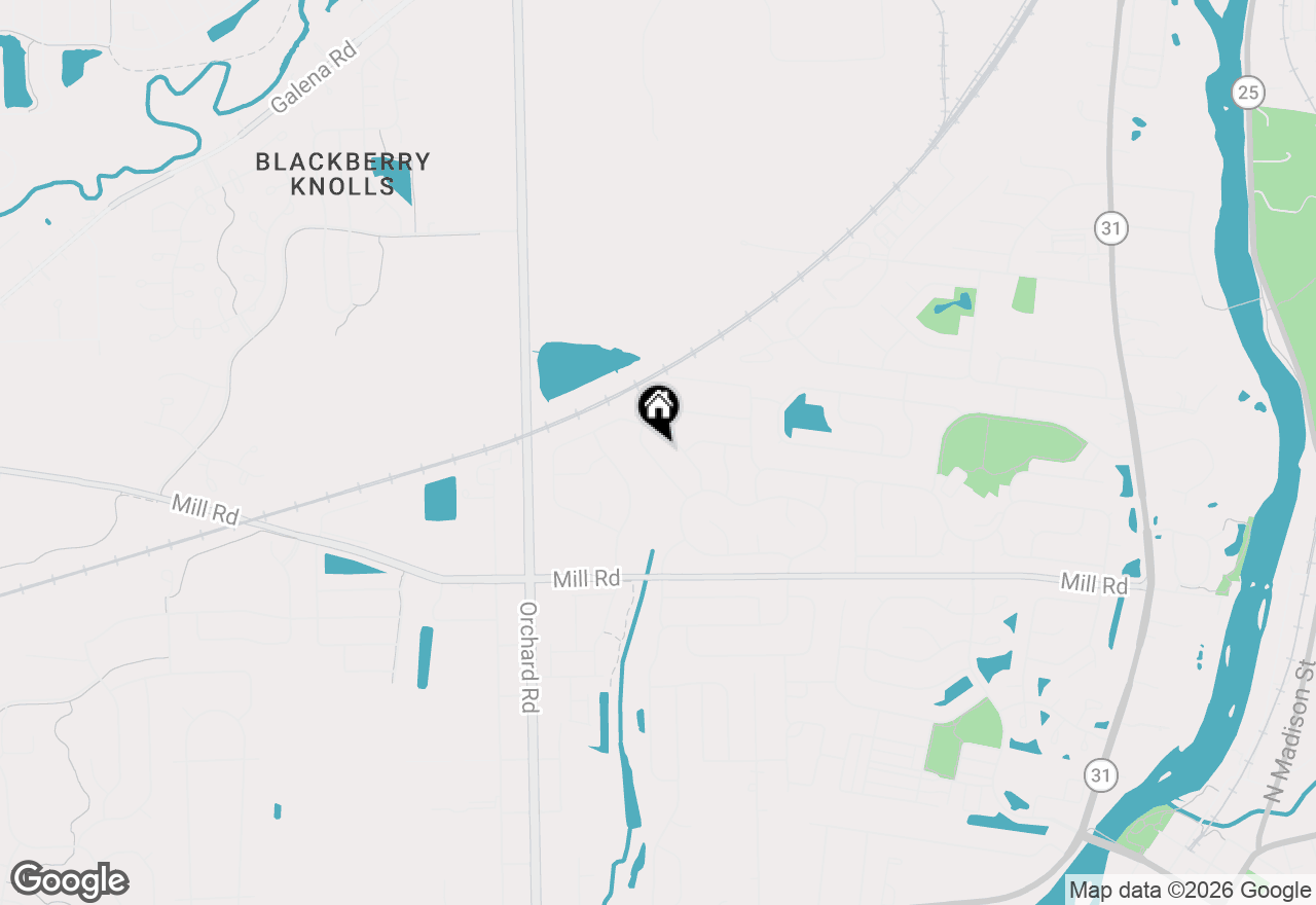 Map of 646 Otter Way, Oswego, IL 60543