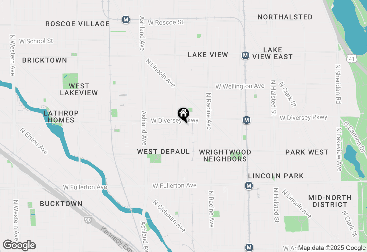 Map of 2738 N Wayne Avenue #2, Chicago, IL 60614