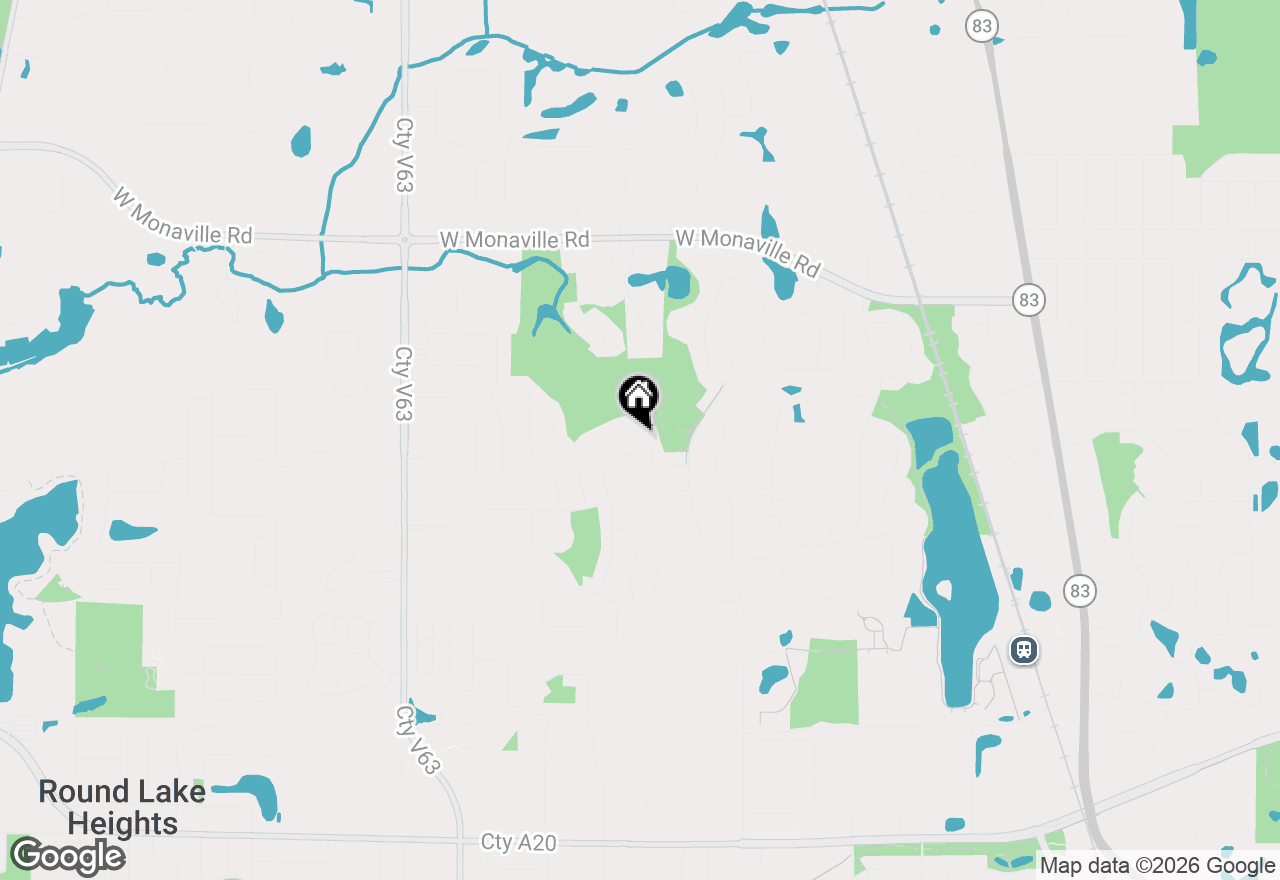 Map of 7 E Dahlia Lane, Round Lake Beach, IL 60073