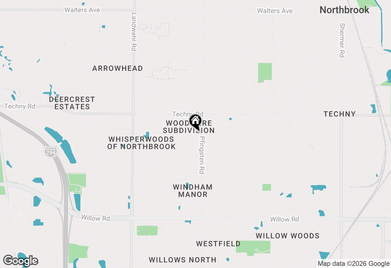 Map of 2110 Pfingsten Road, Northbrook, IL 60062