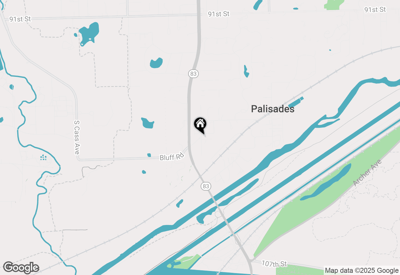Map of 16W420 Bluff Road, Burr Ridge, IL 60527