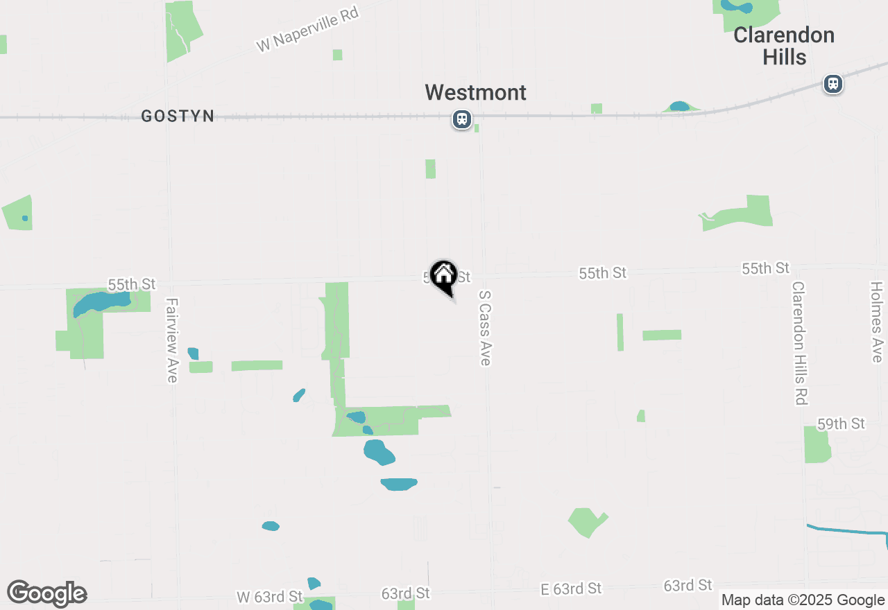 Map of 37 W 55th Place, Westmont, IL 60559