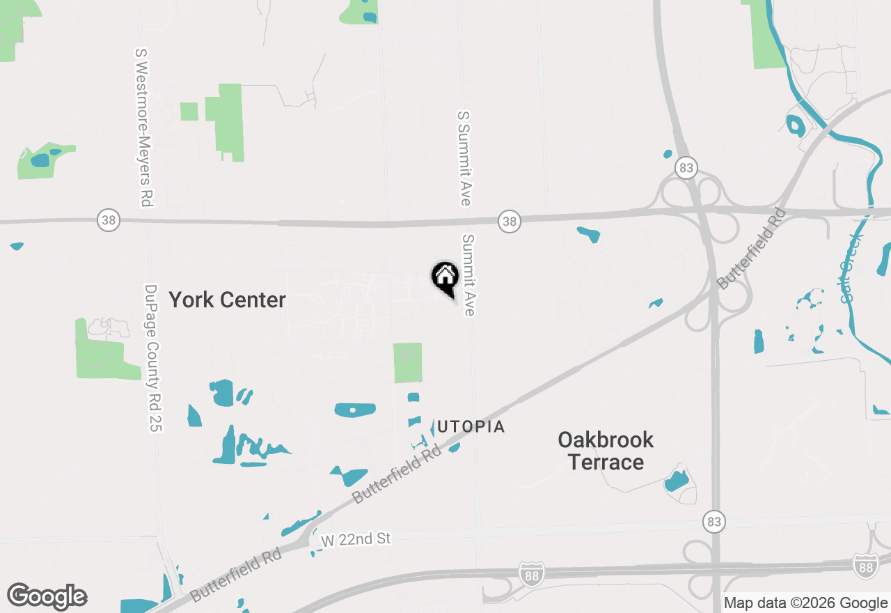 Map of 17W601 14th Street, Oakbrook Terrace, IL 60181
