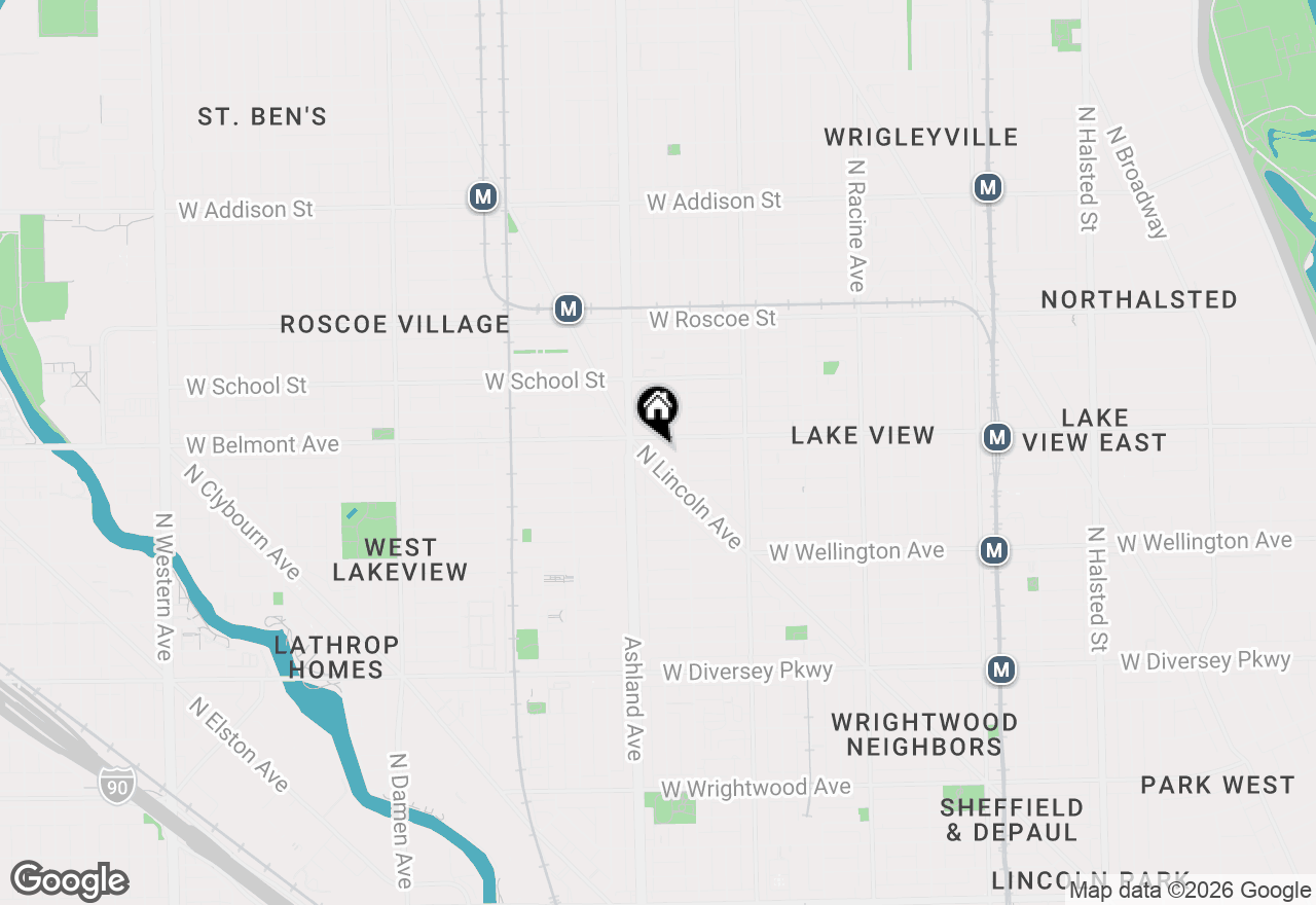 Map of 3151 N Lincoln Avenue #304, Chicago, IL 60657