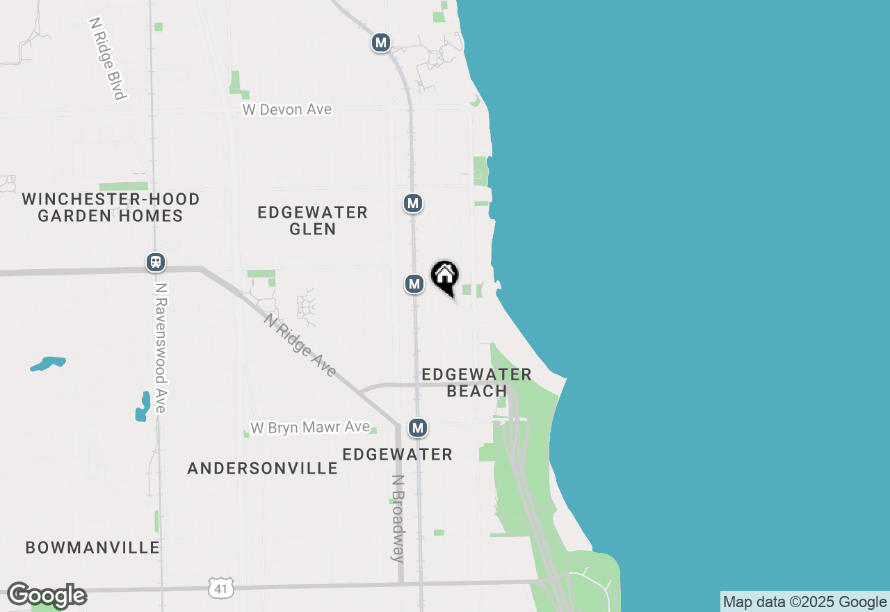 Map of 5860 N Kenmore Avenue #614, Chicago, IL 60660