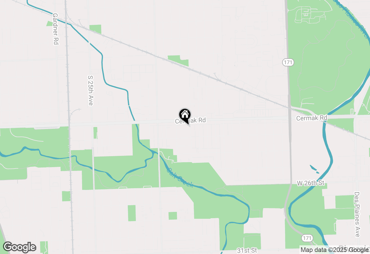 Map of 9020 W 22nd Place, North Riverside, IL 60546