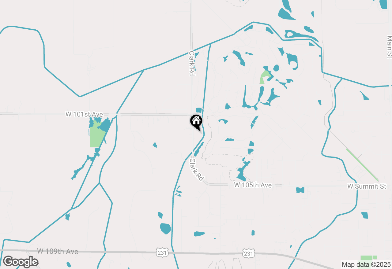 Map of 10129 Clark Road, Crown Point, IN 46307