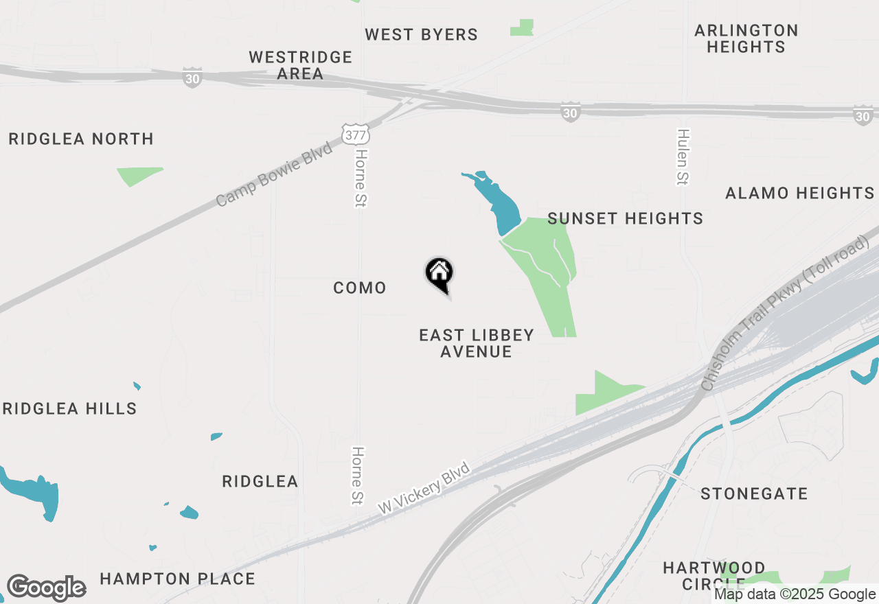 Map of 5408 Kilpatrick Avenue, Fort Worth, TX 76107
