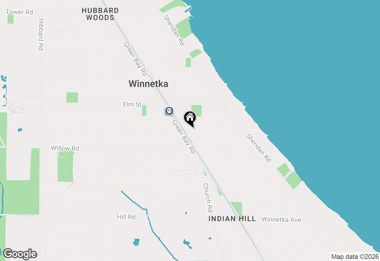 Map of 436 Maple Street, Winnetka, IL 60093