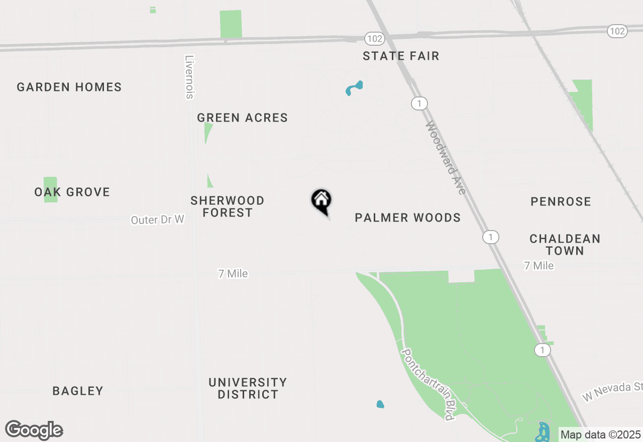 Map of 19344 Strathcona Drive, Detroit, MI 48203