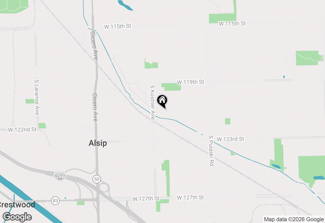 Map of 4304 W Termunde Drive, Alsip, IL 60803