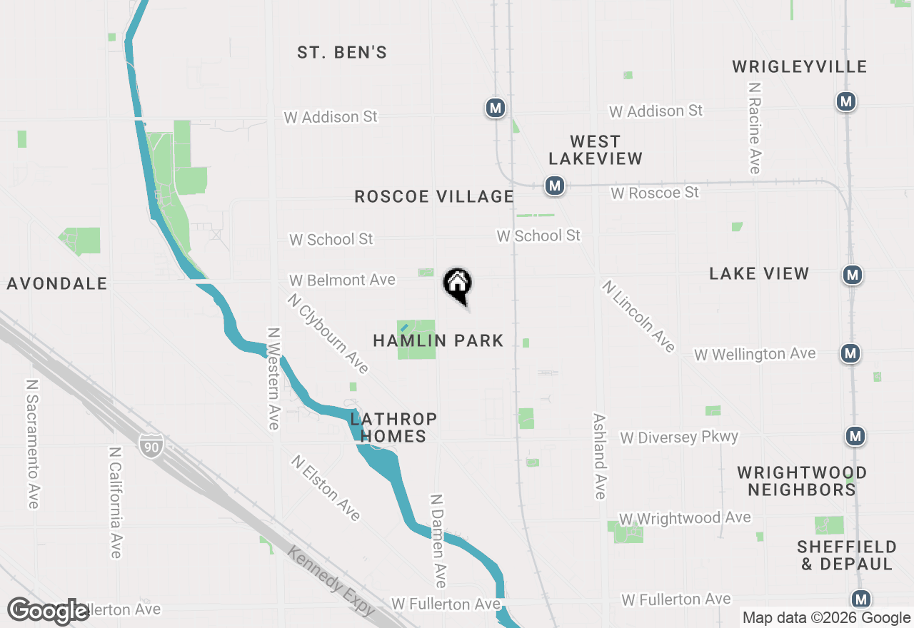 Map of 1928 W Barry Avenue #2, Chicago, IL 60657
