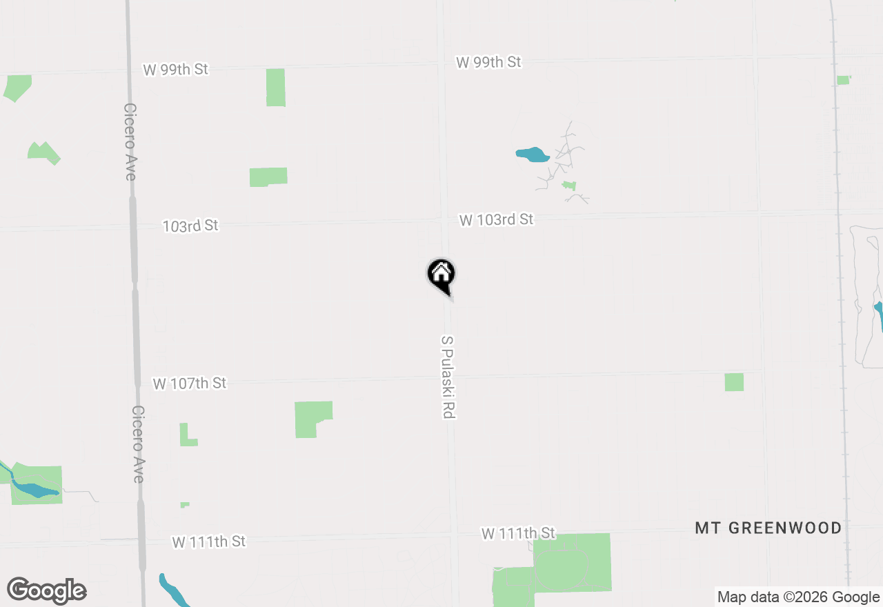 Map of 4009 W 105th Street #1, Oak Lawn, IL 60453