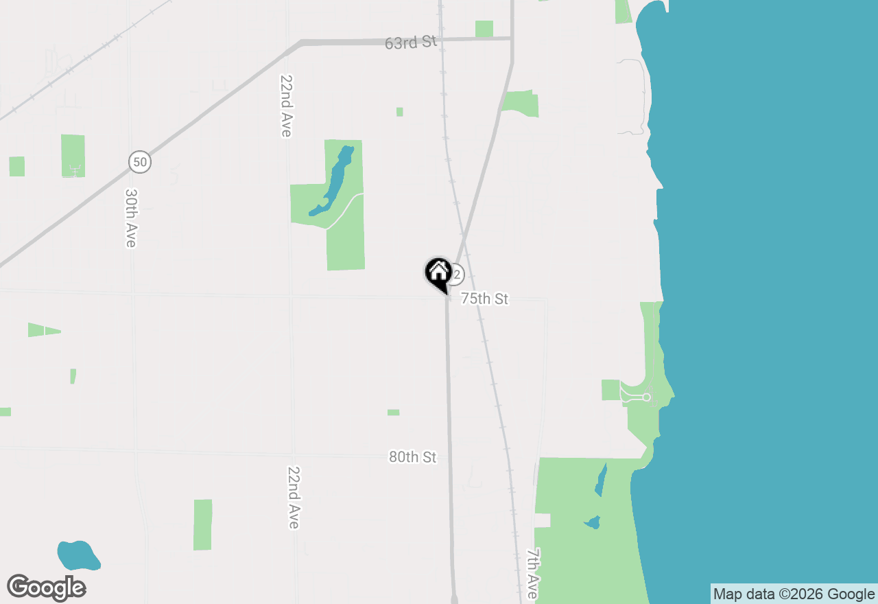 Map of 7500 Sheridan Rd, Kenosha, WI 53143