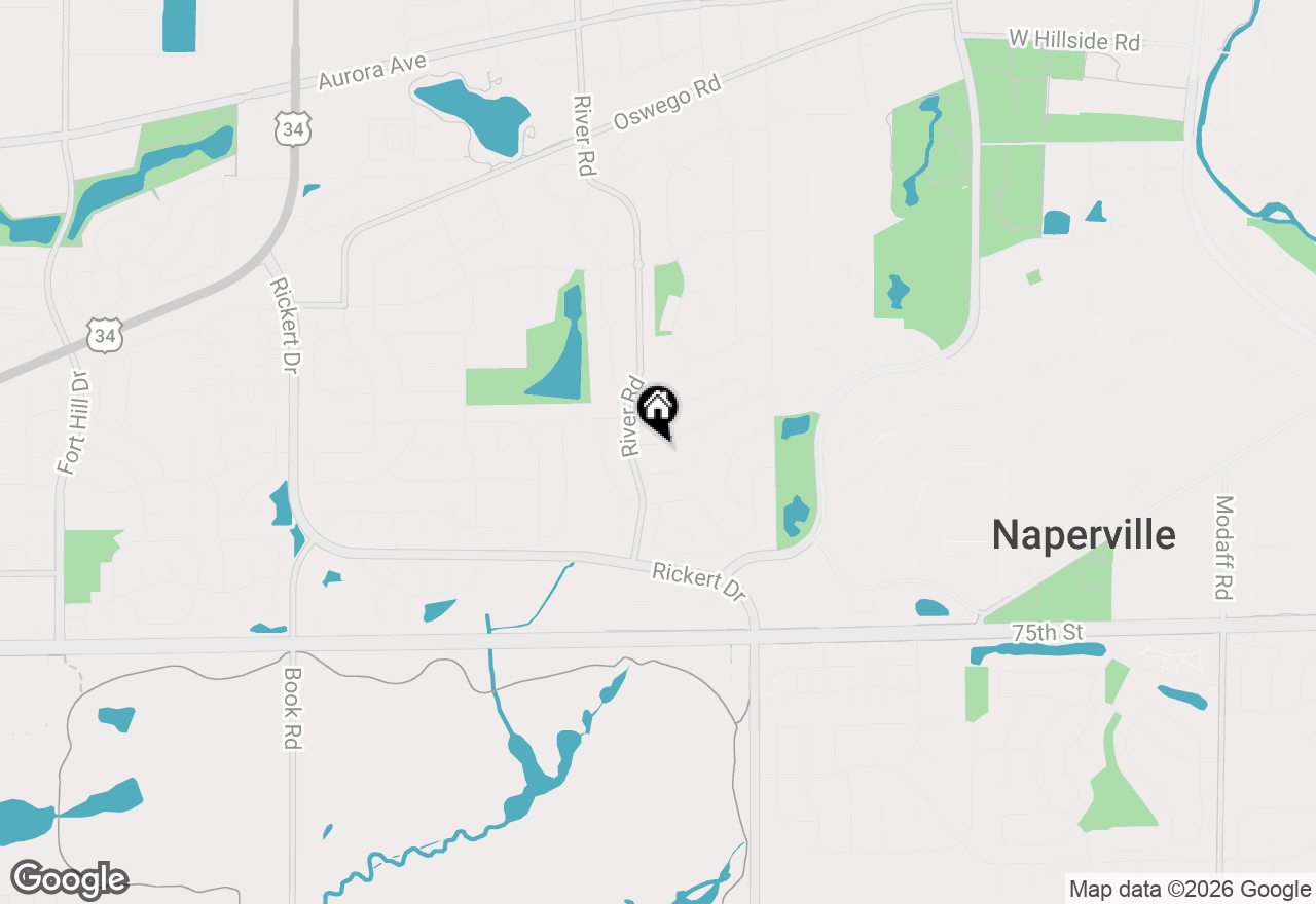 Map of 1246 Ardmore Drive, Naperville, IL 60540