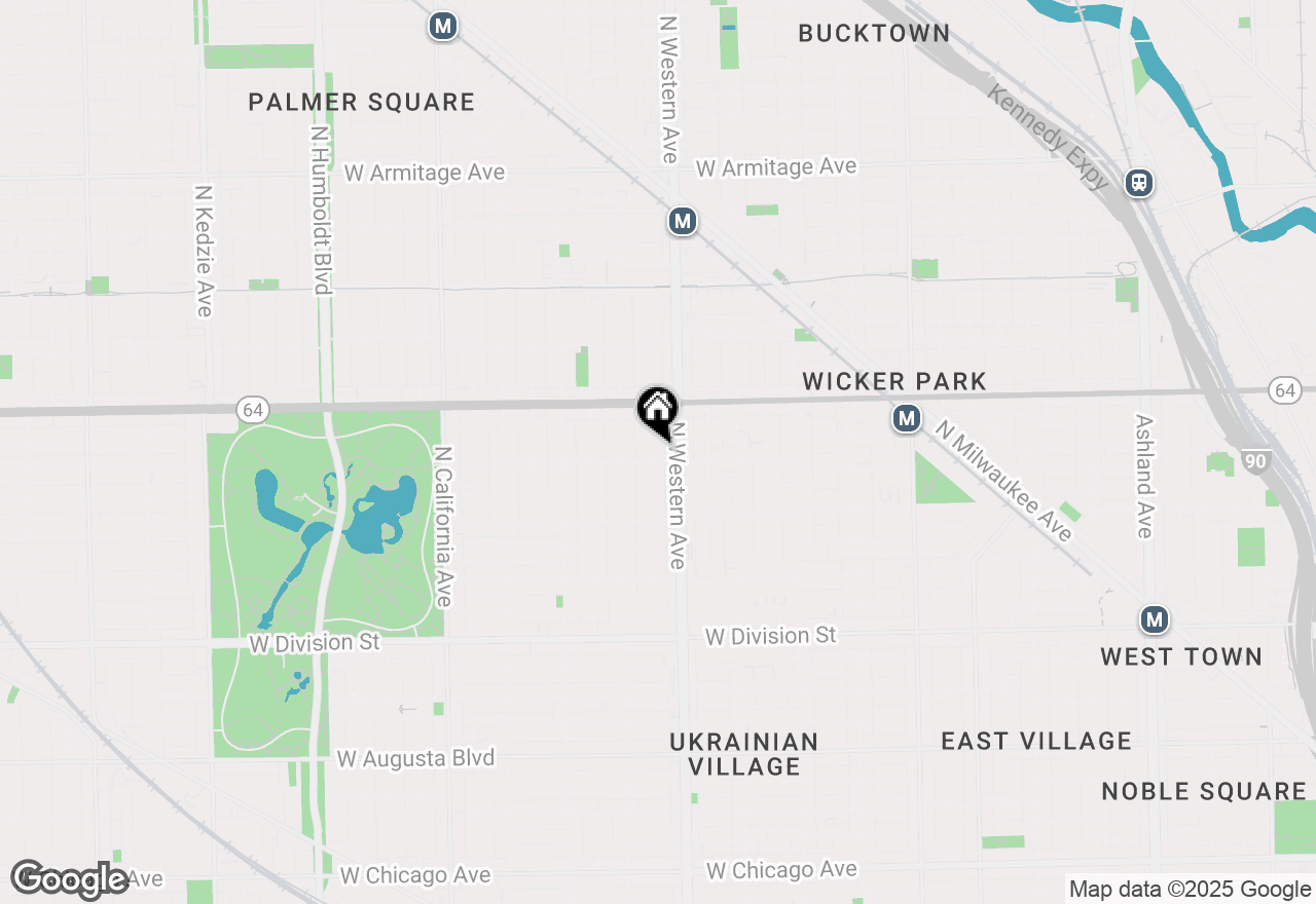 Map of 1505 N Artesian Avenue #2, Chicago, IL 60622