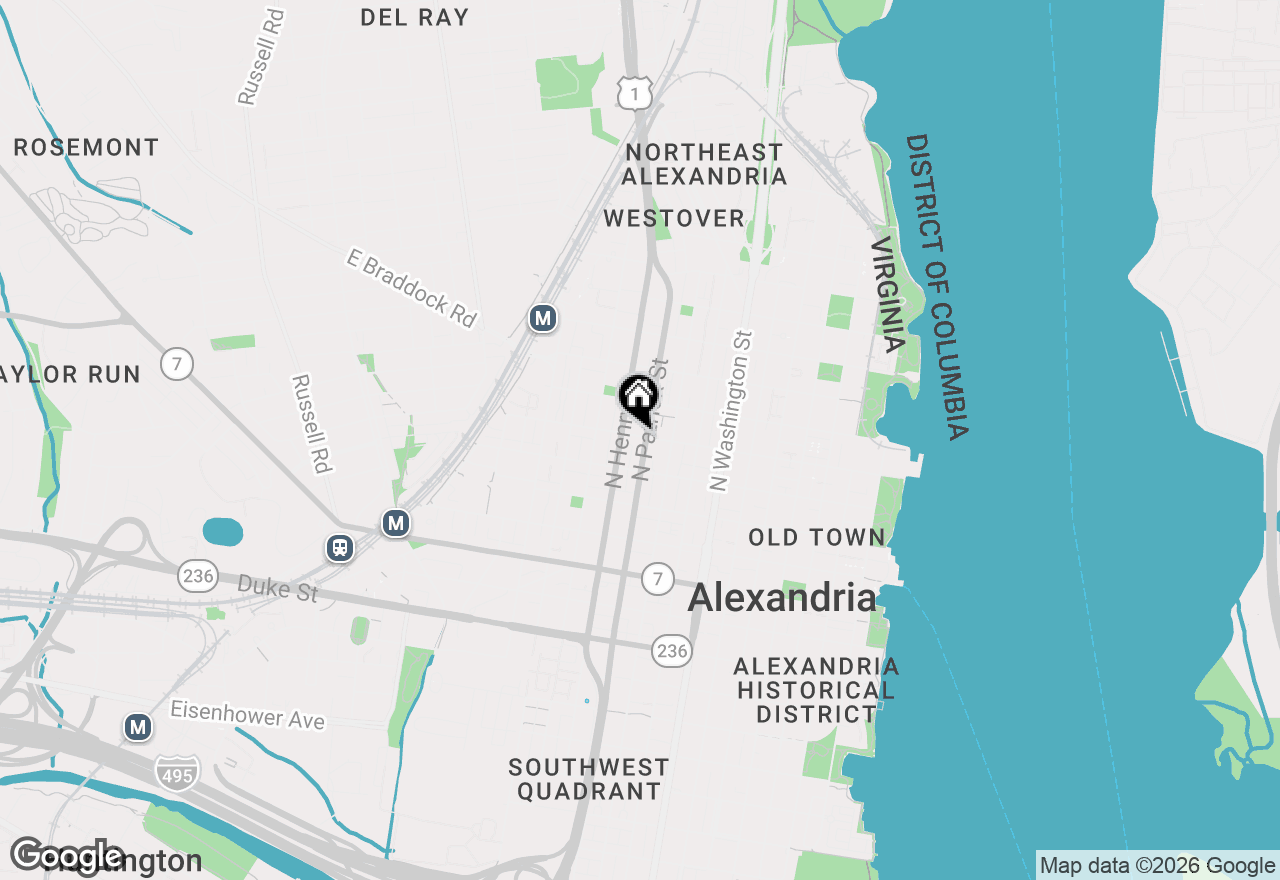 Map of 1006 Oronoco Street #PATIO, Alexandria, VA 22314