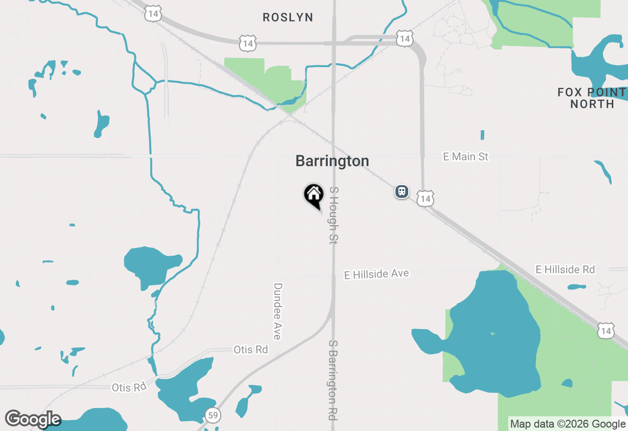 Map of 135 W Russell Street, Barrington, IL 60010