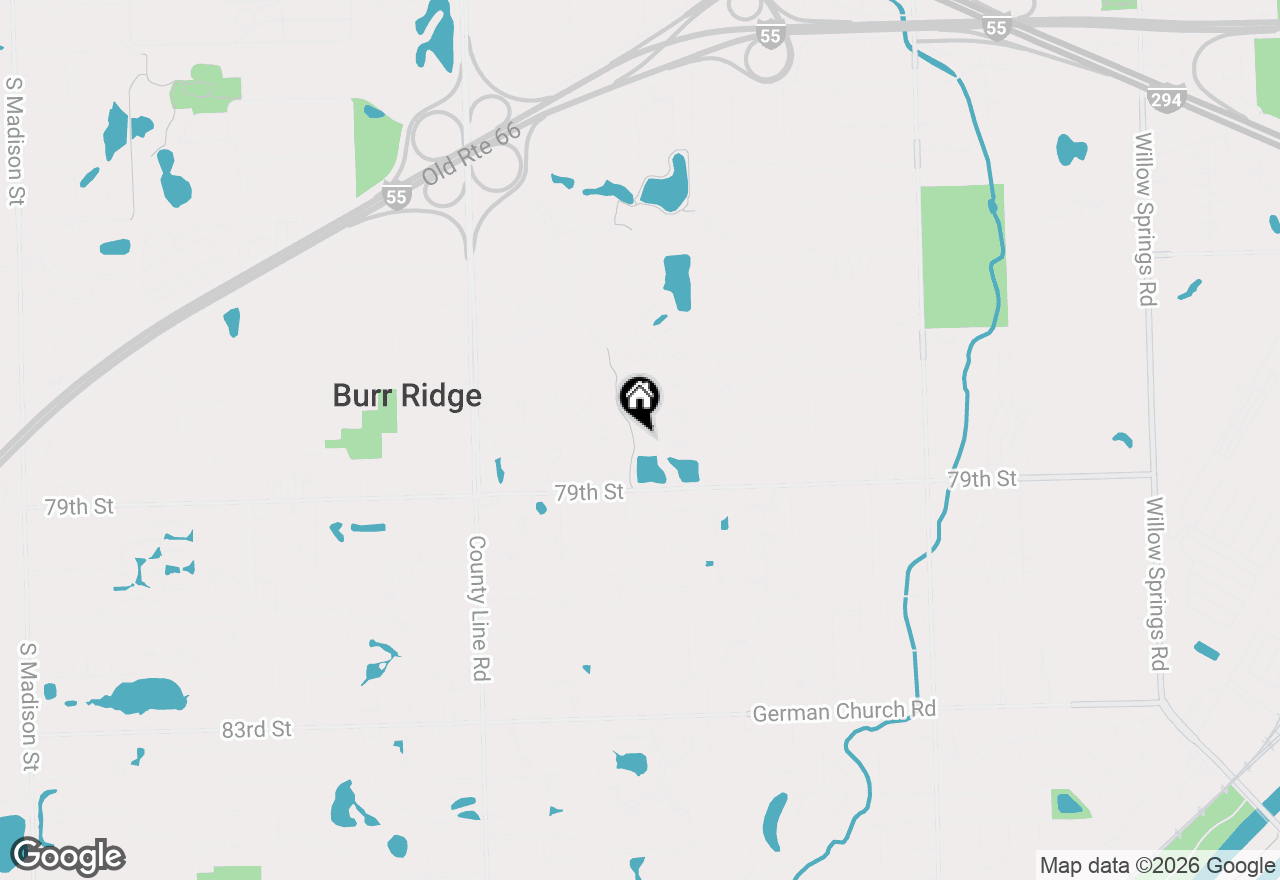 Map of 179 Foxborough Place, Burr Ridge, IL 60527