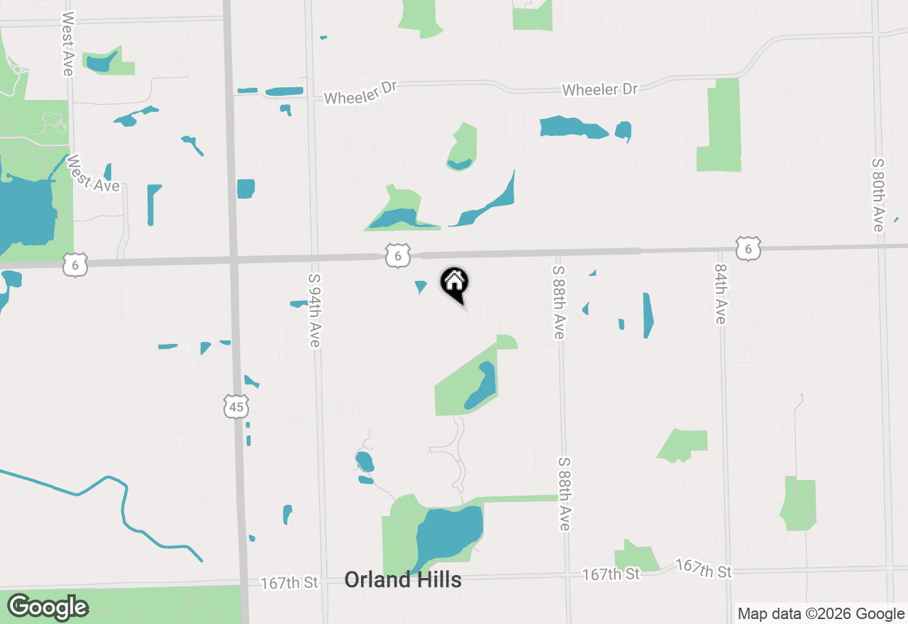 Map of 16021 91st Avenue, Orland Hills, IL 60487
