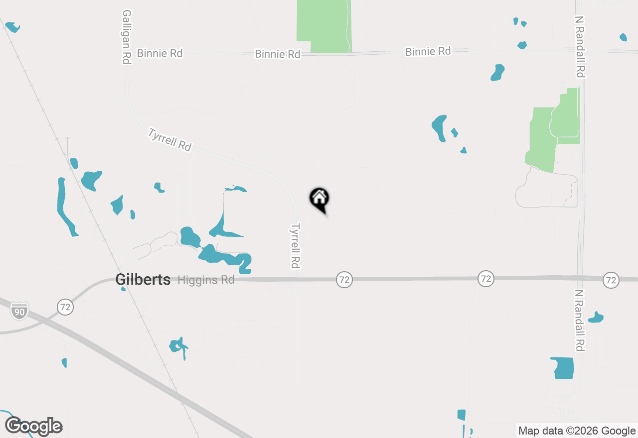 Map of 110 Easton Drive, Gilberts, IL 60136