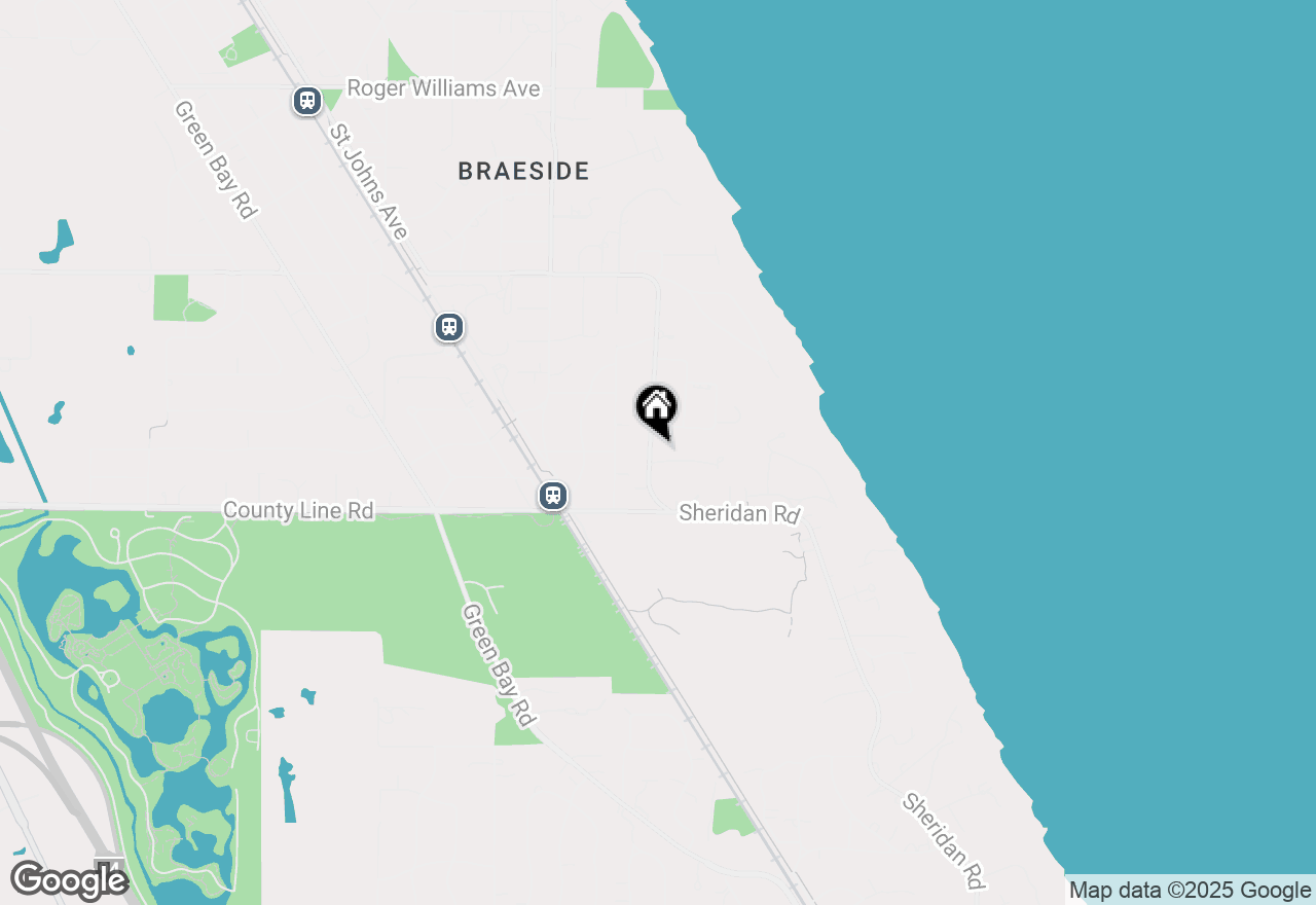 Map of 111 Sheridan Road, Highland Park, IL 60035