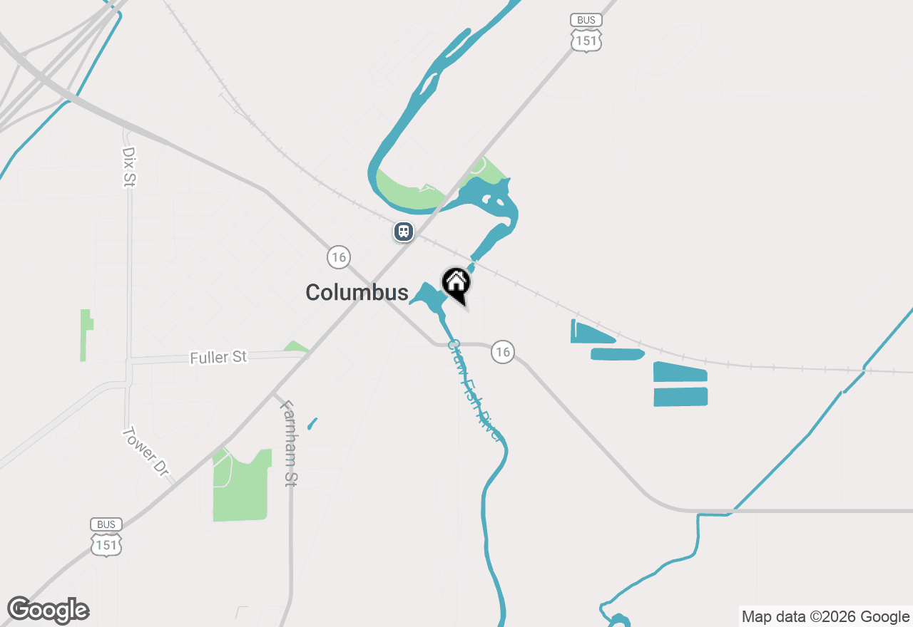 Map of 231 Campbell Street, Columbus, WI 53925