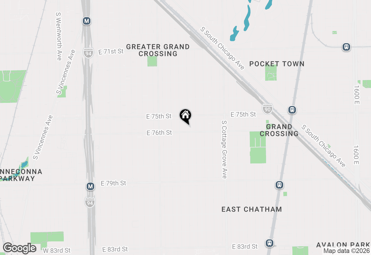 Map of 7545 S Rhodes Avenue, Chicago, IL 60619