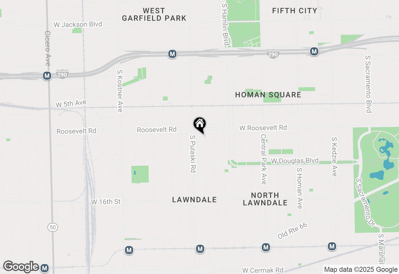 Map of 1224 S Harding Avenue, Chicago, IL 60623