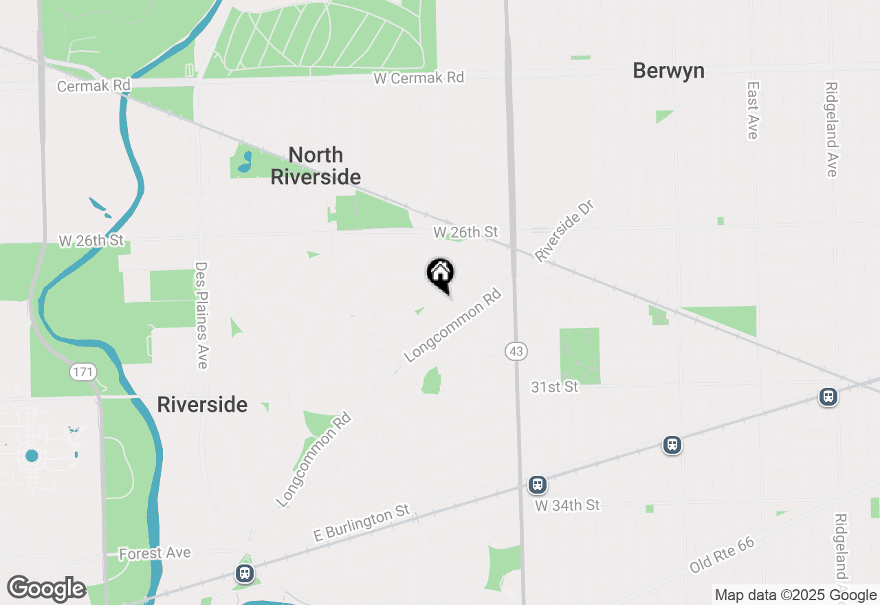 Map of 327 Southcote Road, Riverside, IL 60546