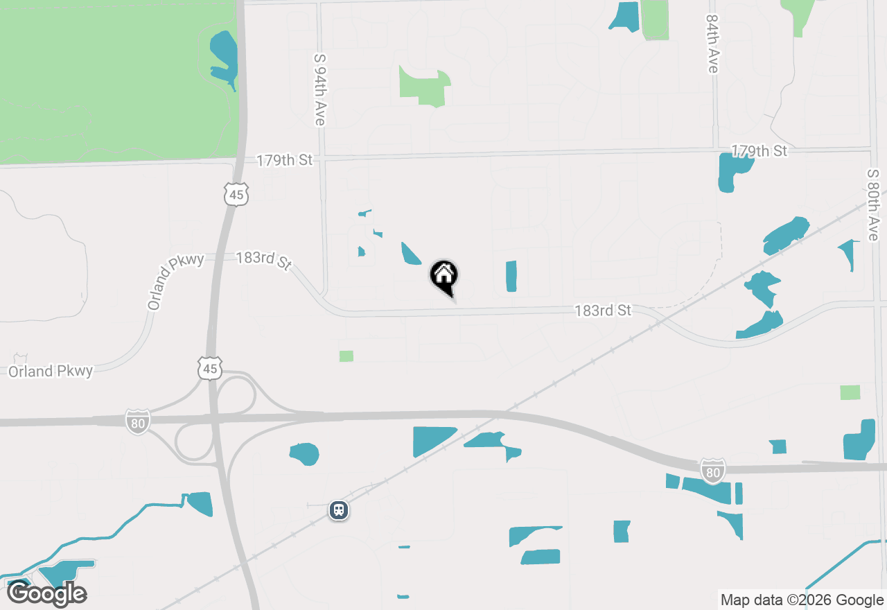 Map of 9051 Mansfield Drive, Tinley Park, IL 60487