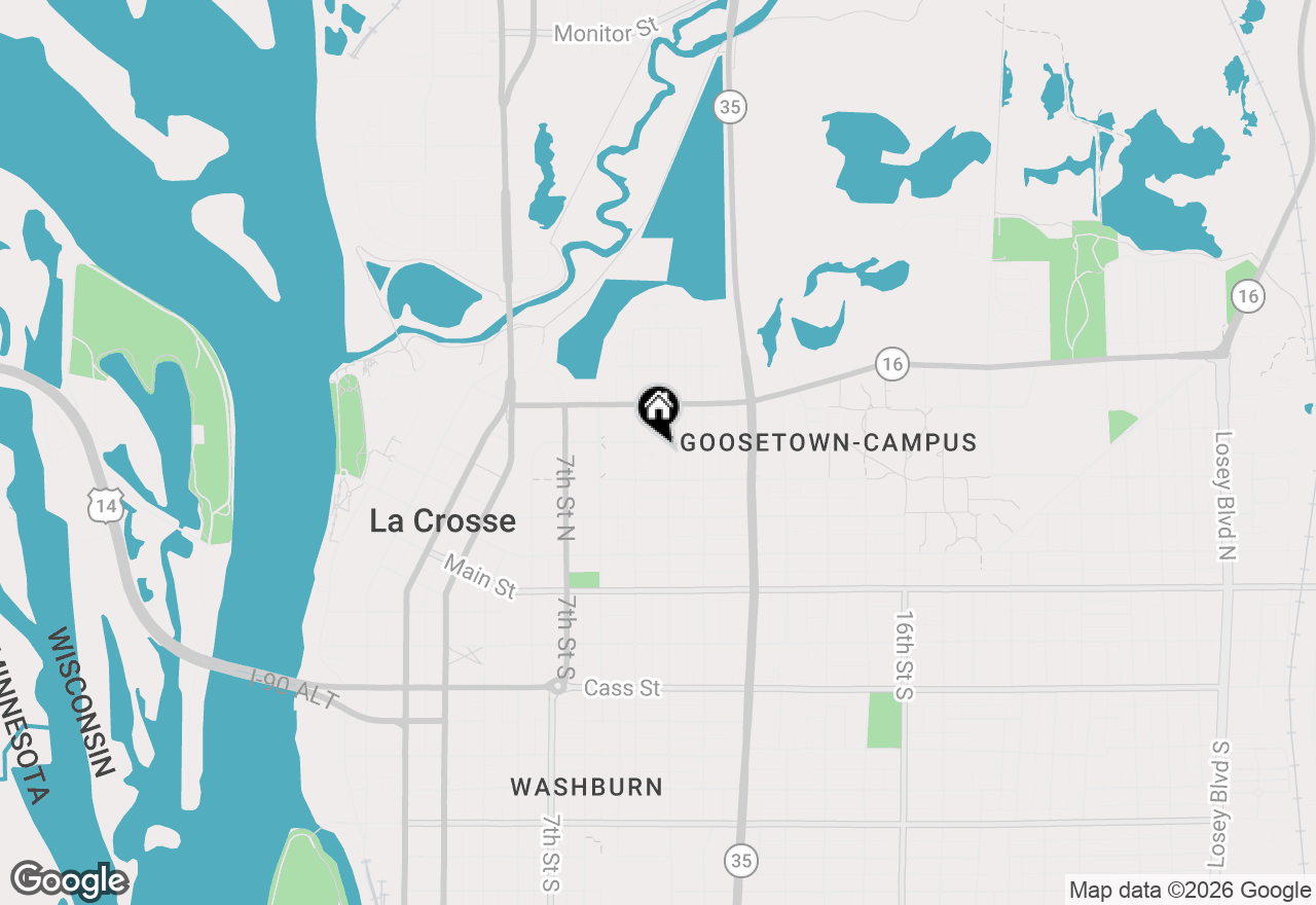 Map of 425 10th St N, La Crosse, WI 54601