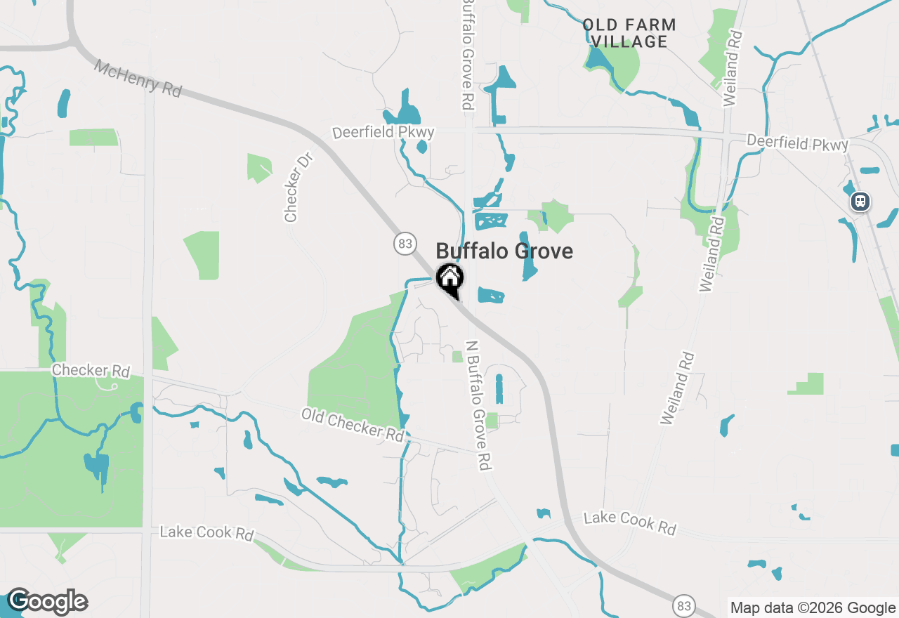 Map of 603 Harris Drive, Buffalo Grove, IL 60089