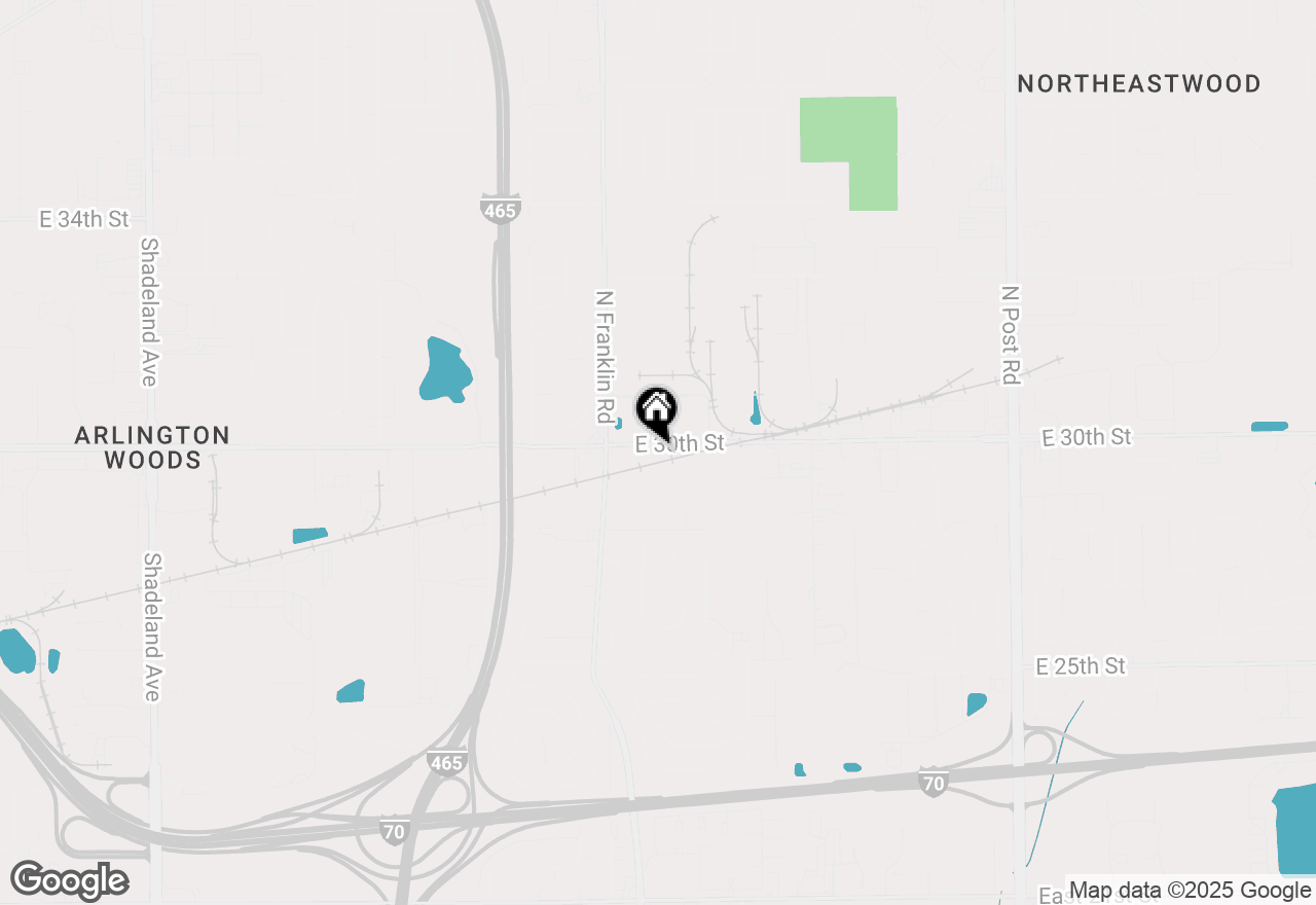 Map of 8107 E 30th Street, Indianapolis, IN 46219