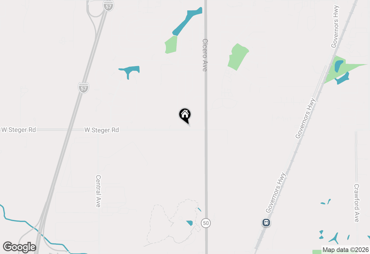 Map of 4921 Lakeshore Drive, Richton Park, IL 60471