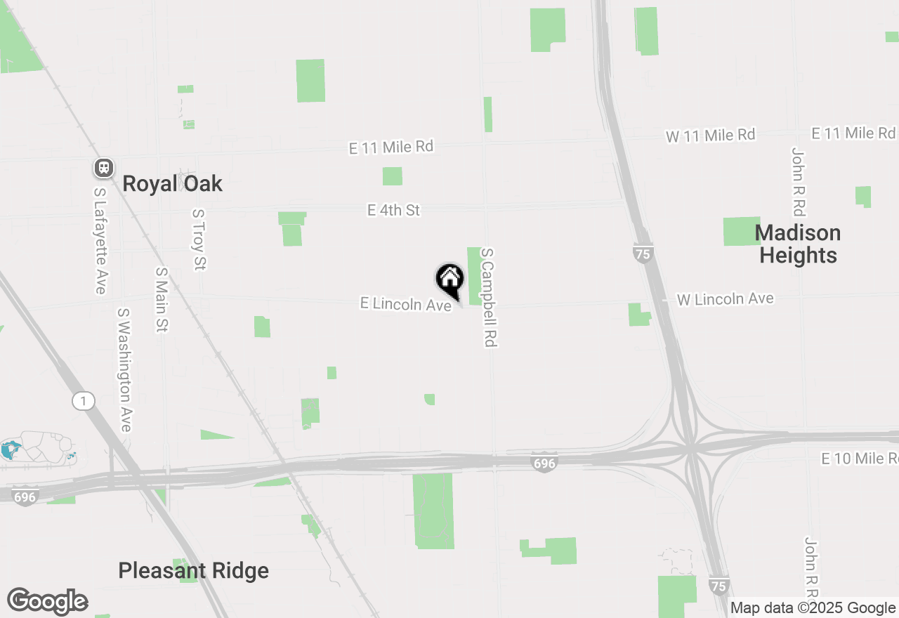 Map of 1518 E Lincoln Avenue, Royal Oak, MI 48067