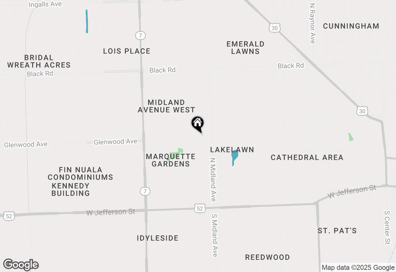 Map of 1417 Glenwood Avenue, Joliet, IL 60435