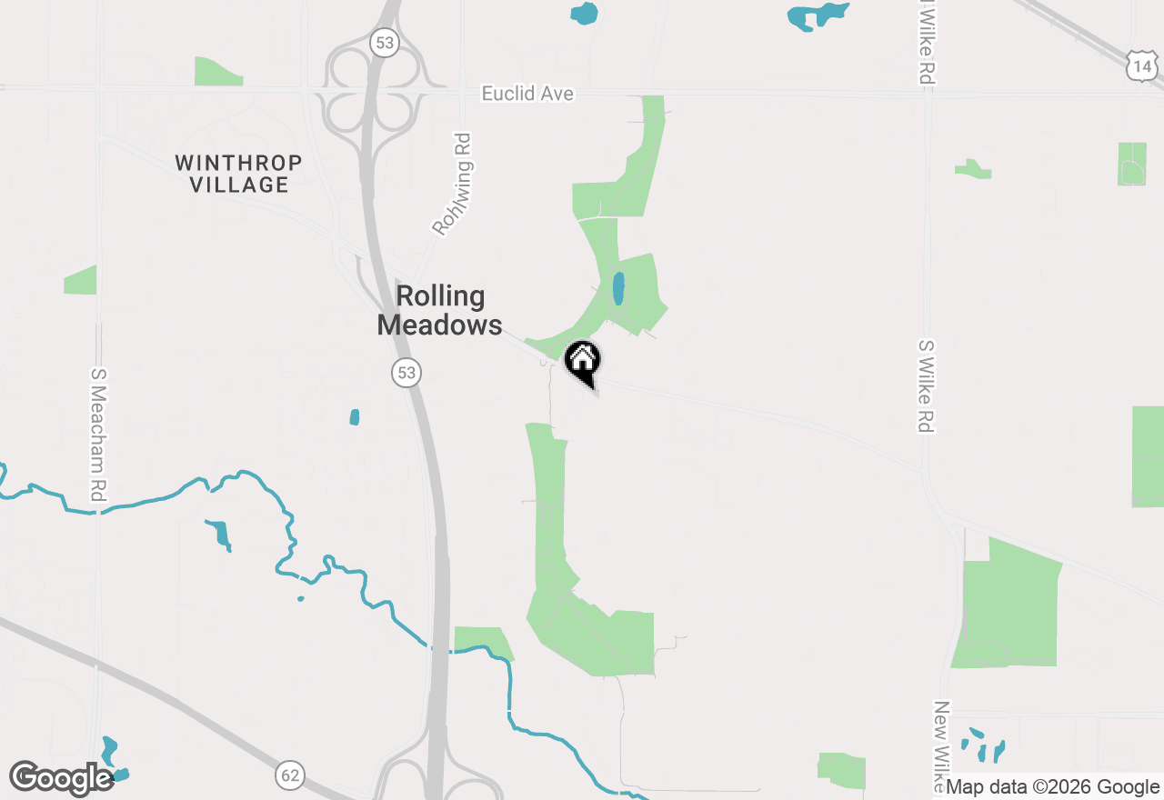 Map of 409 Lexington Lane, Rolling Meadows, IL 60008