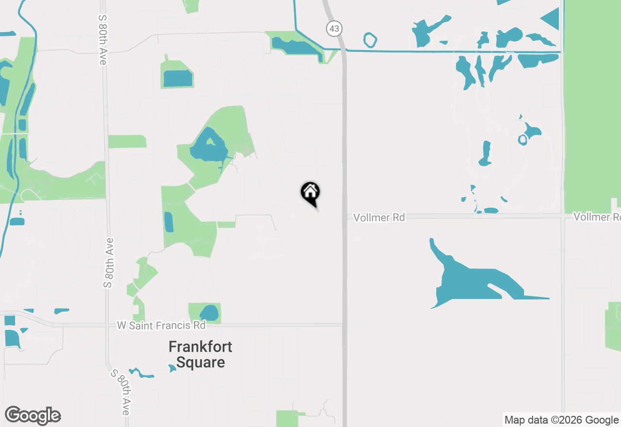 Map of 19911 W Edinburgh Lane, Frankfort, IL 60423