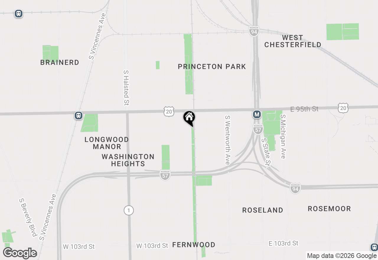 Map of 9606 S Eggleston Avenue, Chicago, IL 60628