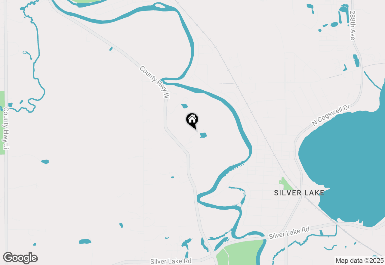 Map of 8617 Fox River Rd, Burlington, WI 53105