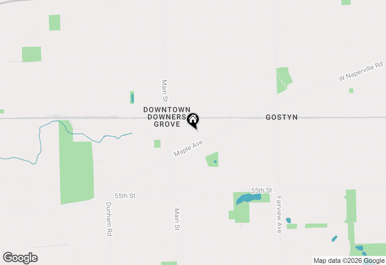 Map of 907 Curtiss Street #504, Downers Grove, IL 60515